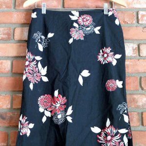 Monsoon Large Print Straight Skirt Size 8